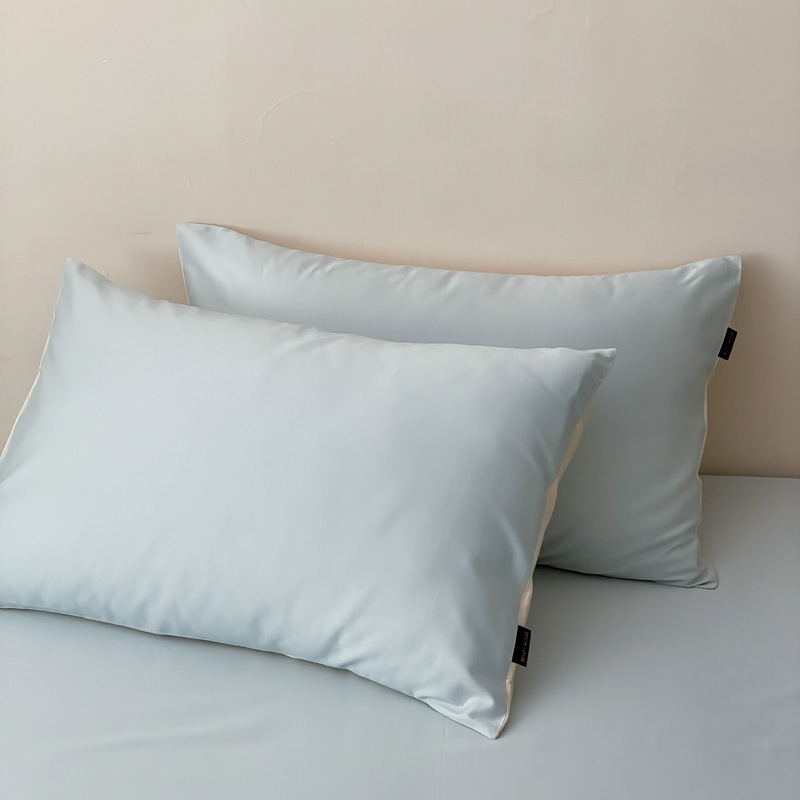 100S algodón largo almohada de algodón un par de paquetes de almohada casera de color sólido nuevo algodón de alta calidad almohada de sensación
