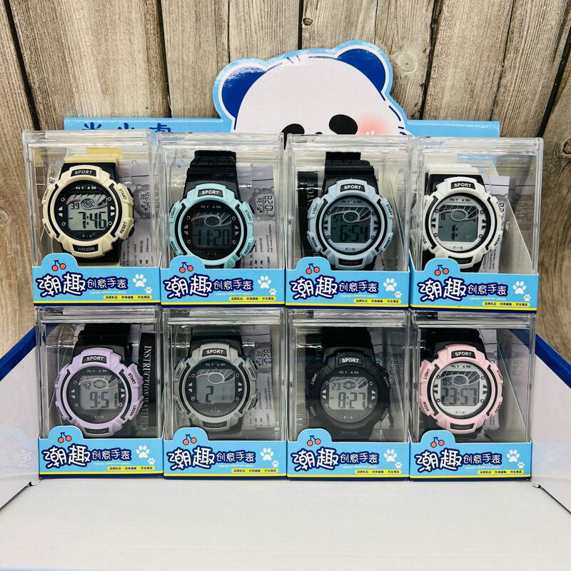 Quartz Watch New Electronic Watch LED Korean Simple Student Watch Transparent Plastic Box Large Cong Quartz Watch New Electronic Watch LED Korean Simple Student Watch Transparent Plastic Box Large Cong