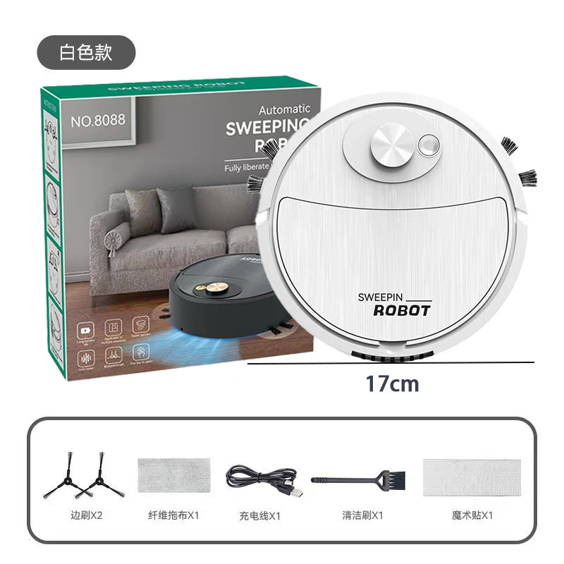 Mini robot de barrido tres en uno máquina de limpieza dormitorio aspiradora actividad regalo exquisito embalaje de caja de color