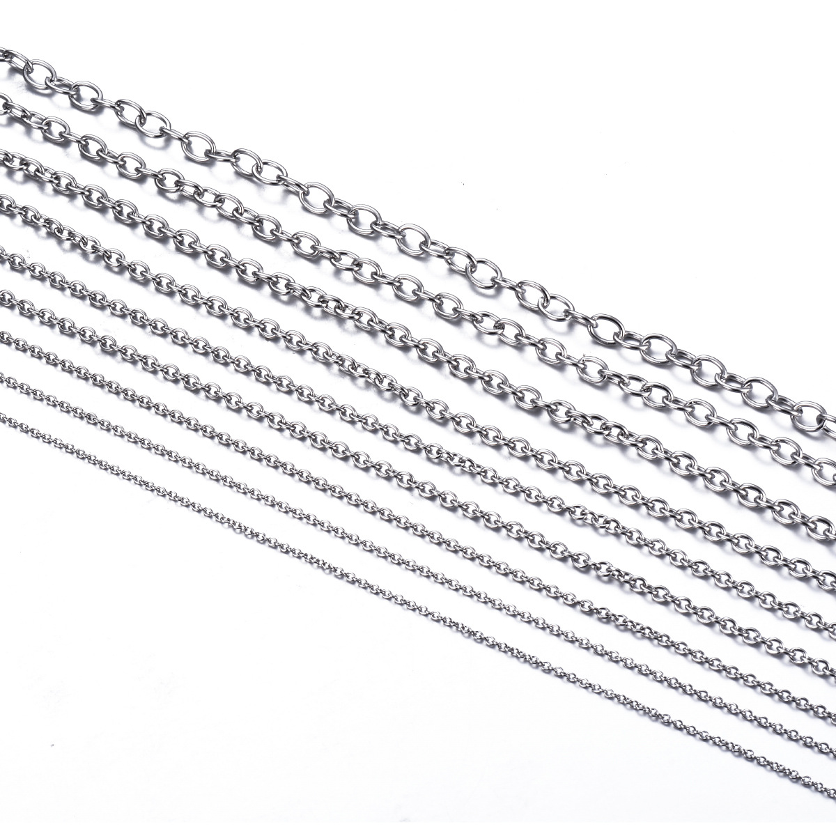 10g Weight 0.03µm-0.05µm Gold Plating Thickness PVD Coated Gold Plating Process 1 Piece Solid Color Necklace 304 Stainless Steel Chain PVD Coated 18K Real Gold Plated Unisex Cable Chain Simple Style