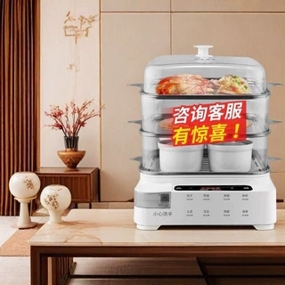 原装透明多功能电蒸锅家用蒸气锅智能预约自动断蒸煮一体一件起批