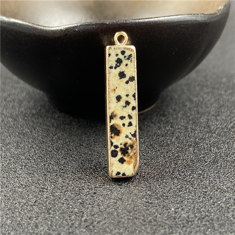 5g Weight Pendant Necklace Classification Polishing Design White, Purple Color Retro Rectangle Faceted Gemstone Wholesale Diy Material 13