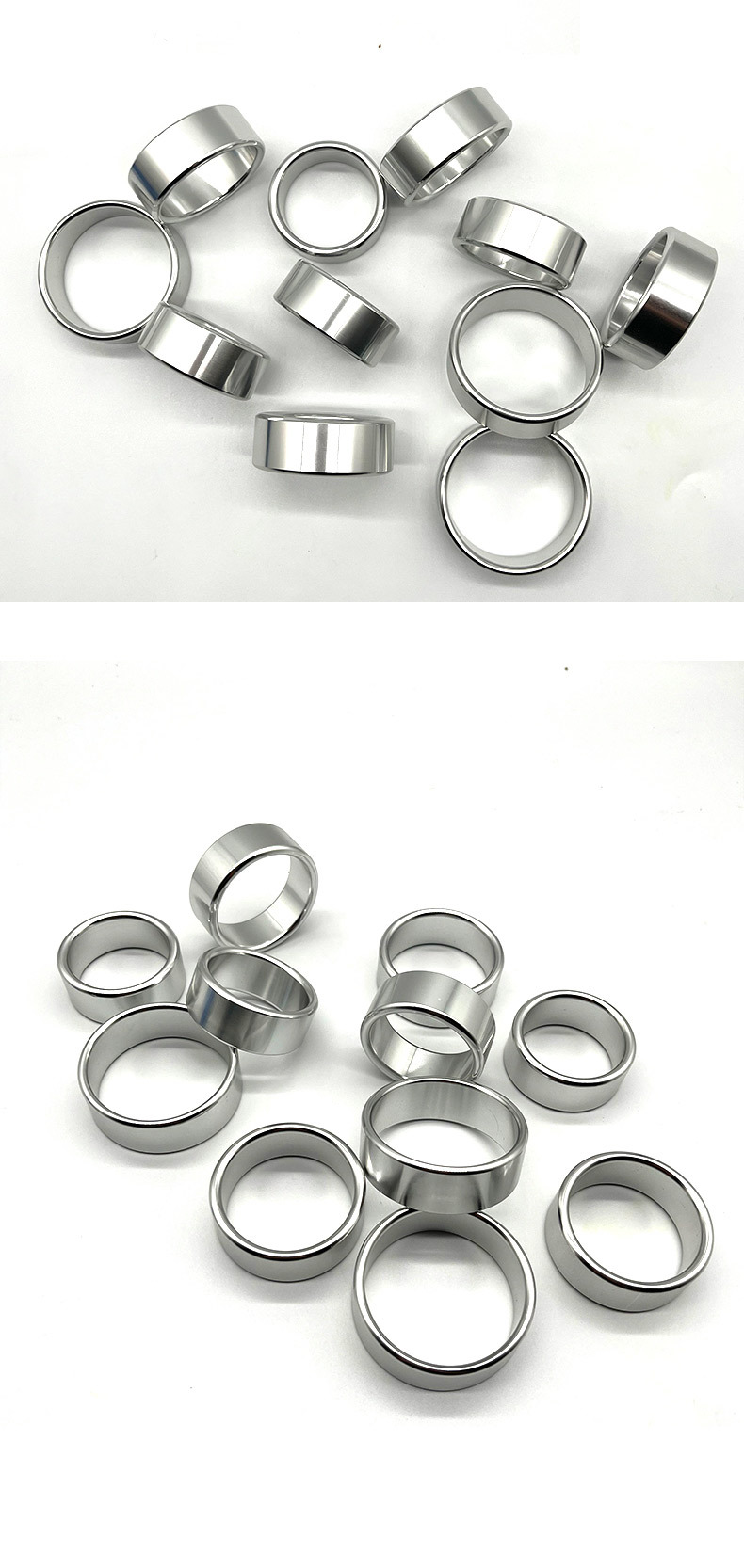 Men’s Metal Locking Cock Ring, 45mm Medium Delay Ring for Adults — detail image 2