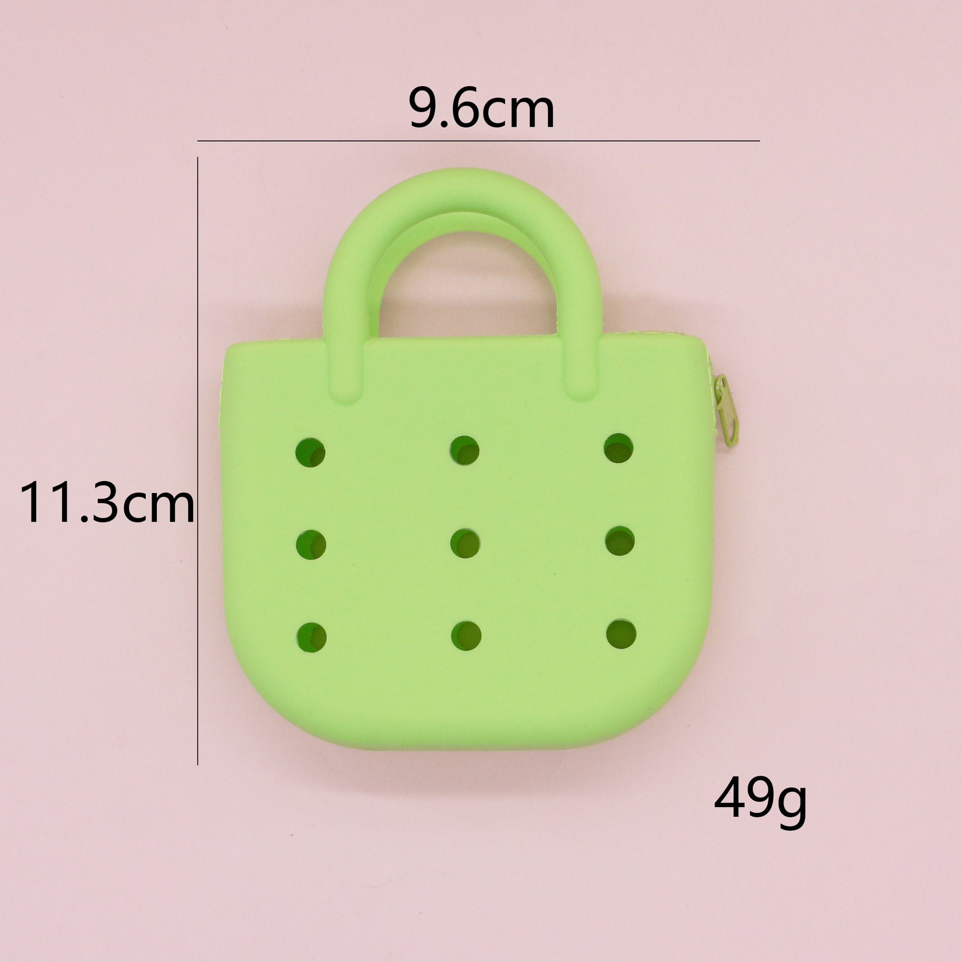 Monedero de silicona portátil explosivo lindo bolso de playa ligero y compacto nuevo bolso de almacenamiento de agujero de bricolaje de dibujos animados