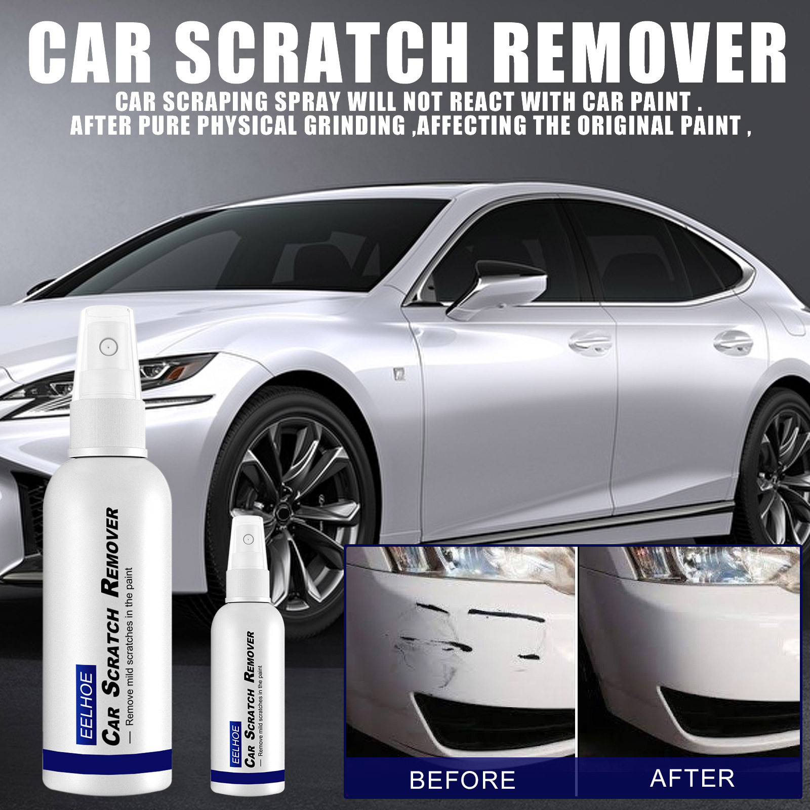 Vernice spray antigraffio per auto, rimozione graffi, sigillante per graffi, smalto, spray rigenerante_voghion.com