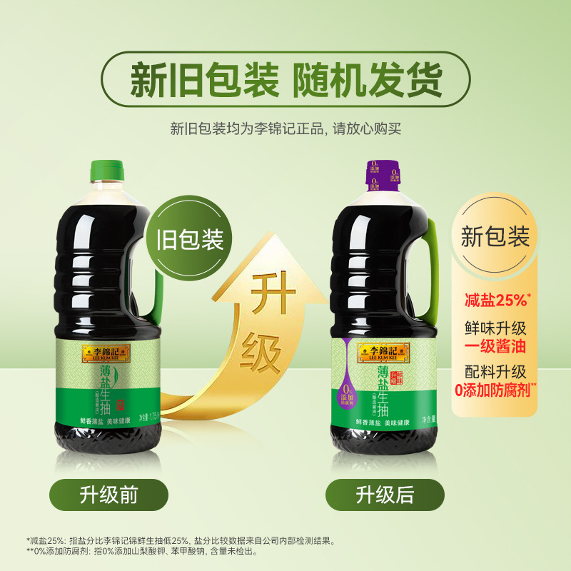 李錦記 薄塩醤油 1.75L 家庭用冷やし炒め大豆醸造キッチン調味料|undefined