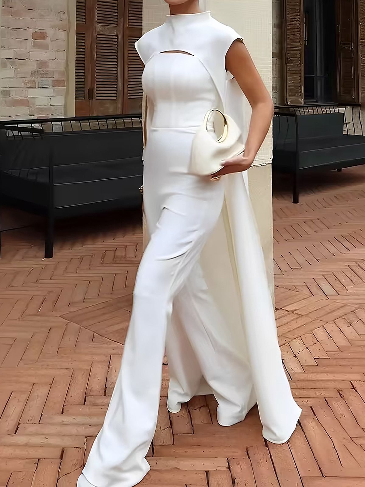 Women's Clothing Women's Sleeveless Long Jumpsuit Style Fashionable Temperament Suit Wide Leg Pants For Formal & Casual For Women_ecoleips.com