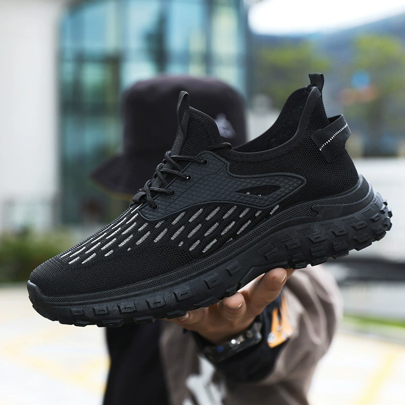 Внешняя торговля трансграничная мужская обувь, осенняя новая Летающая тканая сетчатая поверхность, дышащая Универсальная Спортивная повседневная обувь для бега, легкая Кокосовая обувь