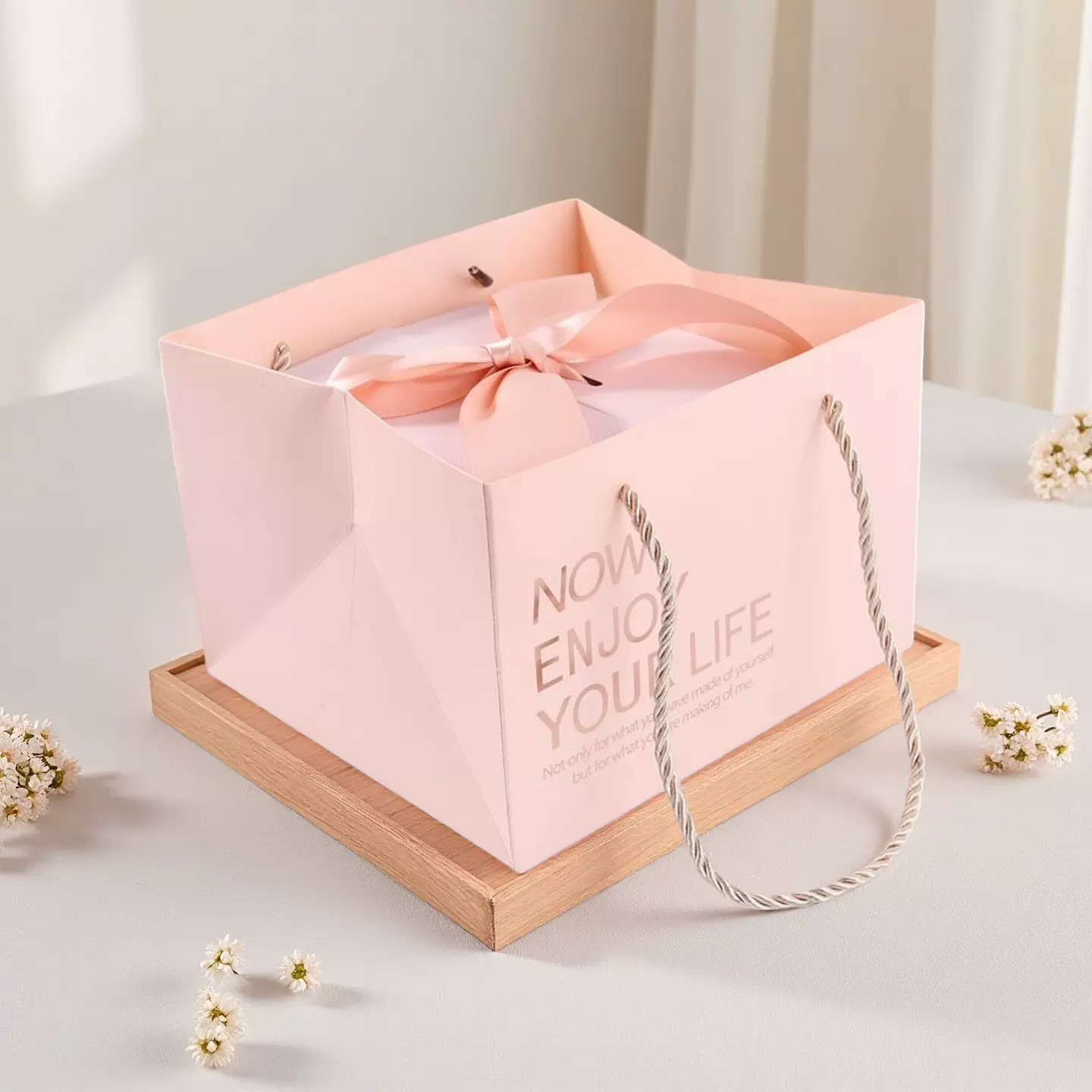 情人节礼品盒八角六边形礼物盒套装送女友生日礼物伴手礼包装盒粉