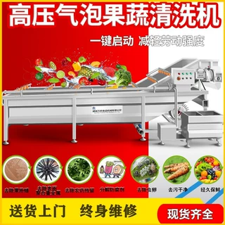 定制番茄清洗机 商用西红柿漂烫剥皮生产线 果蔬加工成套设备