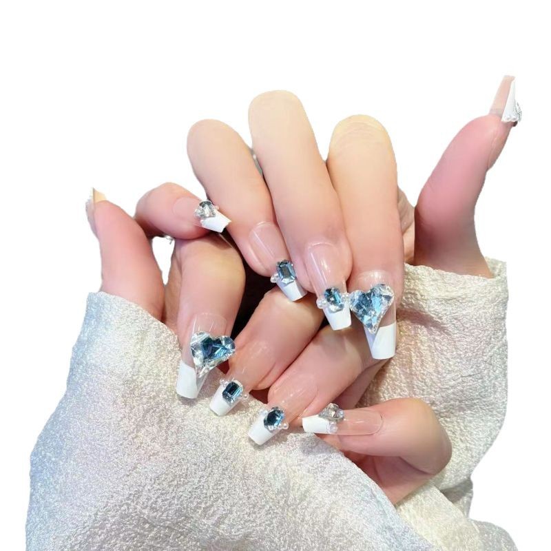 Yiyi Dance 10 piezas de uñas hechas a mano, terapia de luz, uñas, dopamina, uñas, uñas, parches al por mayor