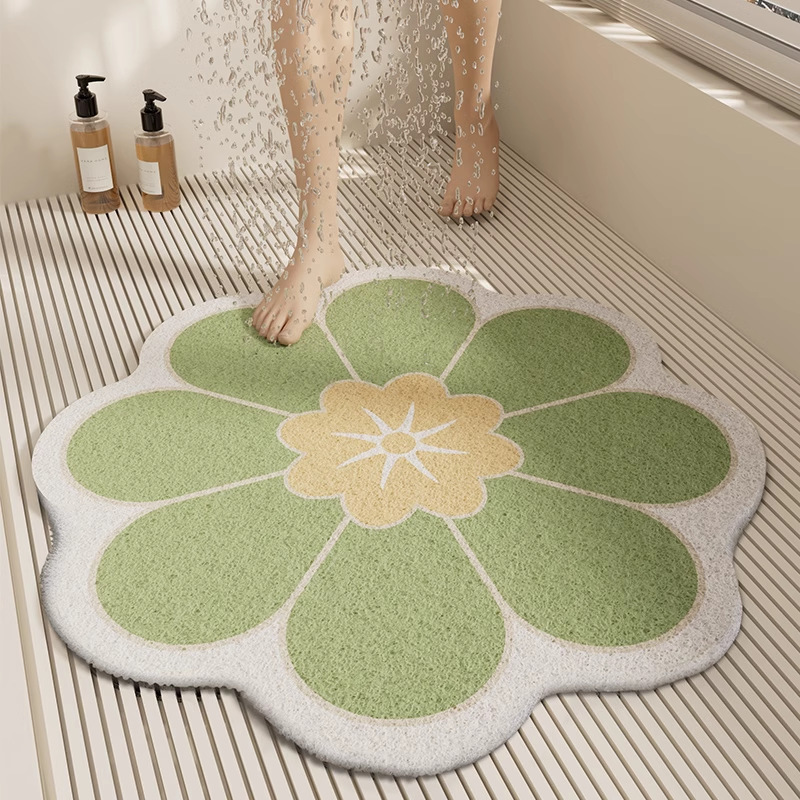 New Bathroom Anti-Slip Floor Mat, Shower Room, Bathroom Floor Anti-Fall Mat, Toilet Bathroom Bathtub Water-Proof Mat