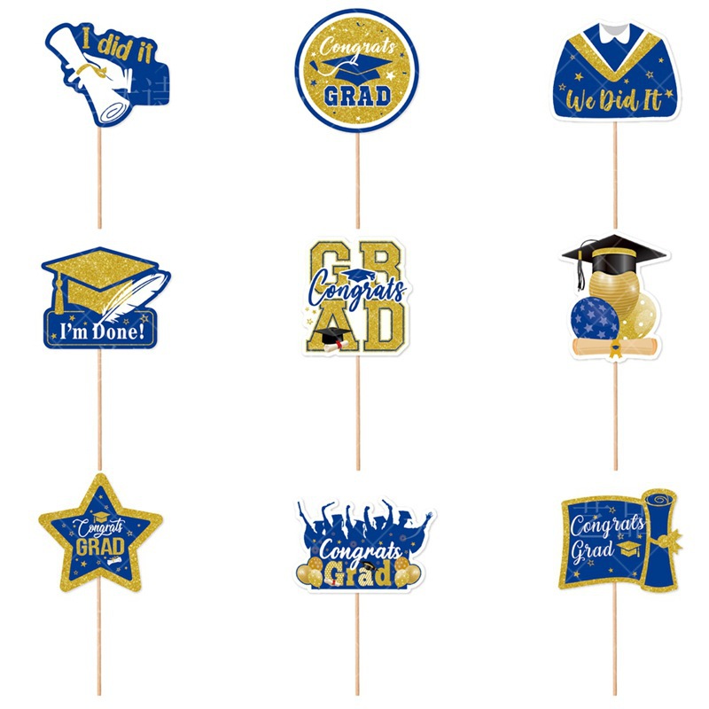 Decoración de pastel de graduación internacional Graduation Plug-in Decoración de pastel de postres
