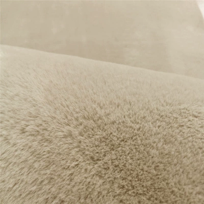 Super Soft Round Carpet Living Room: Car Carpet - short-rabbit-hair-beige-diameter-80cm-round