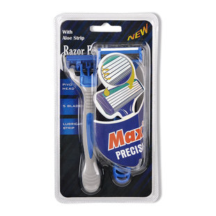 Factory Direct Sales Disposable Men's Manual Razor 5-Layer 2-Blister Razor Hotel Special Export Export