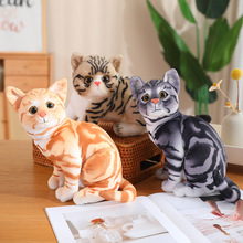 毛绒玩具仿真猫咪抓机娃娃小猫咪公仔可爱动物加菲猫玩偶生日礼物