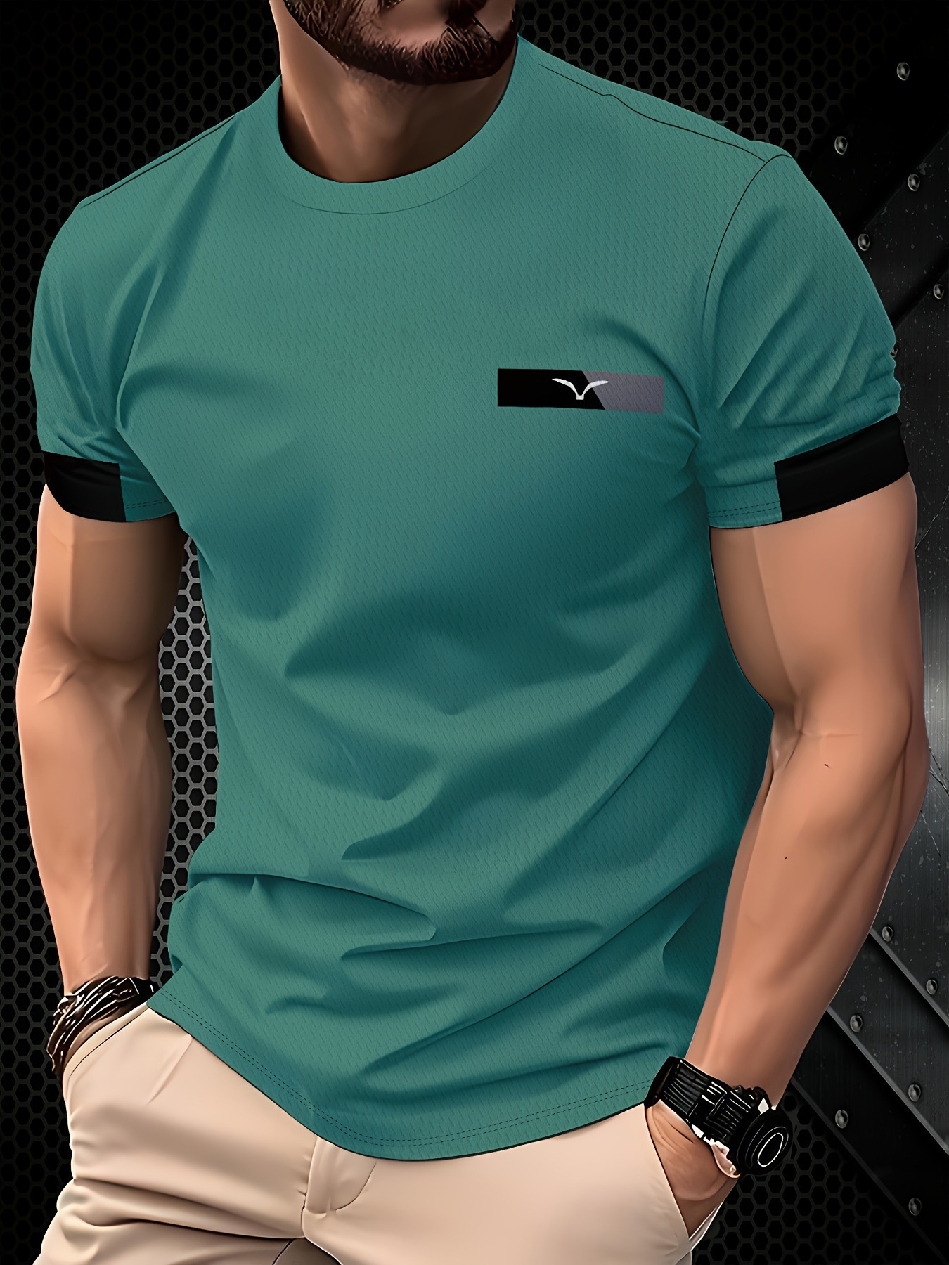 Summer Casual Fashion Men's T-Shirt Trendy 3D Printed Short Sleeve Top Los Angeles Los Angeles Simple Style_viptrois.com