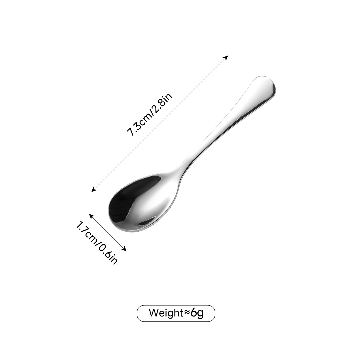 Edelstahl Kaffeelöffel Liewensmëttelgrad Fir Gewierzer Kleng_voghion.com