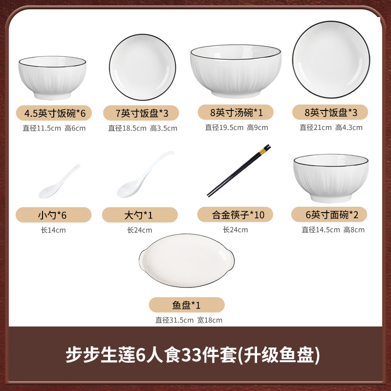 cubiertos de cerámica de color esmaltado, platos, platos y palillos, conjuntos de platos y platos domésticos, platos domésticos, 2024 nuevos platos de arroz