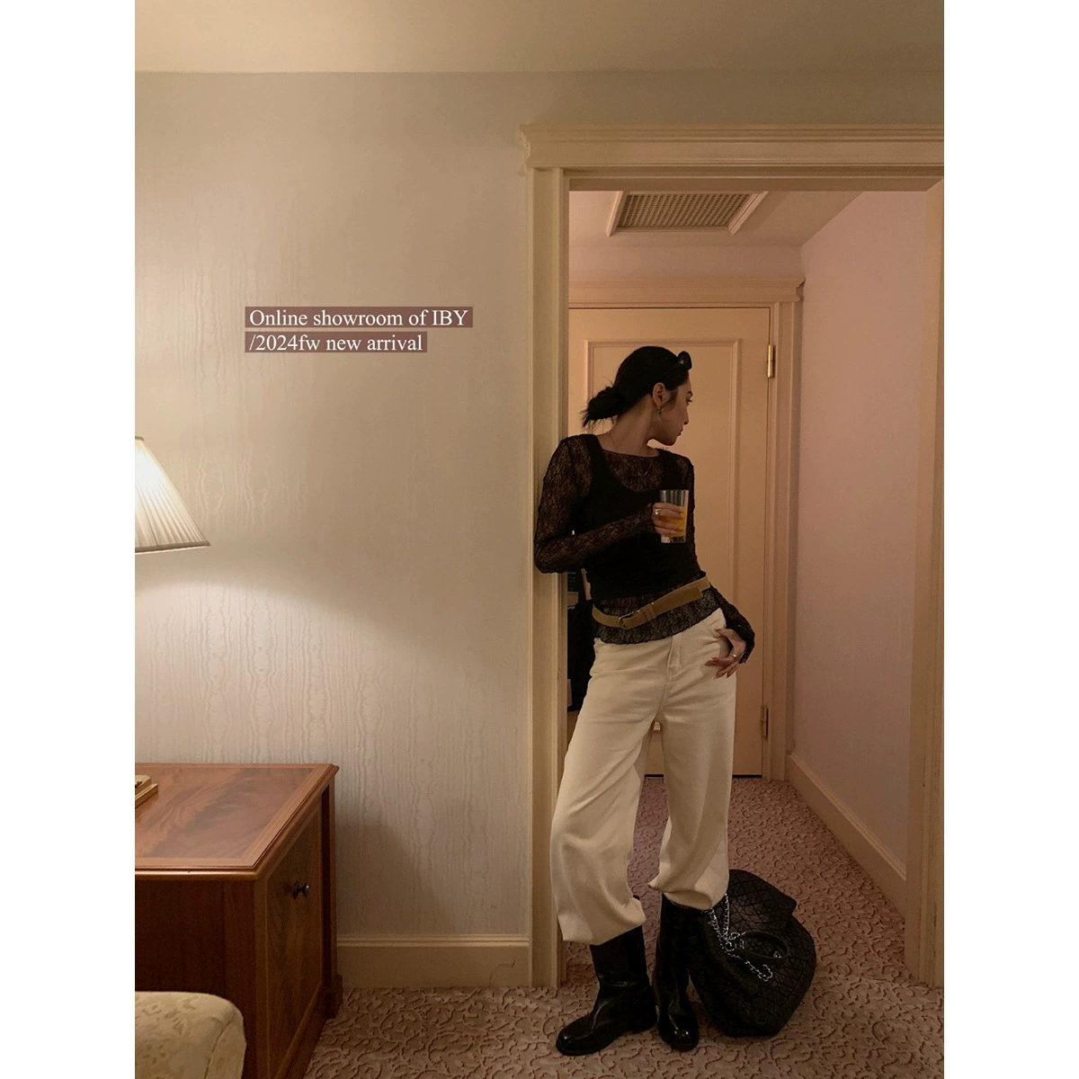 【Без возможности возврата или обмена】Атмосферная блузка с ажурным кружевом, приталенная женская футболка с длинным рукавом, уникальный и изысканный топ.