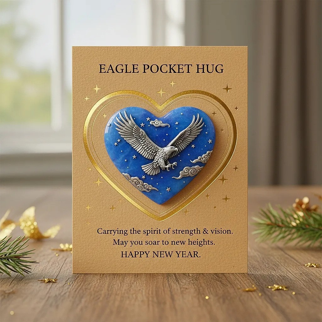 Colgante bolsillo transfronterizo abrazar amor acrílico 2D plano medalla conmemorativa en forma de corazón ángel con emoción inspiradora image 52