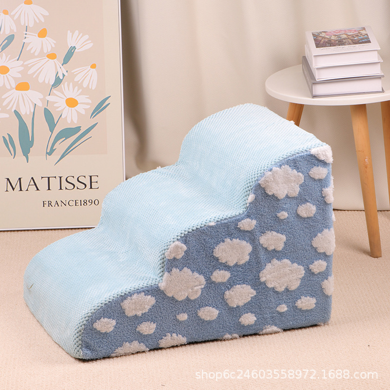 푸른 하늘과 흰 구름의 세 겹 [56x38x38/슈 코튼 벨벳]