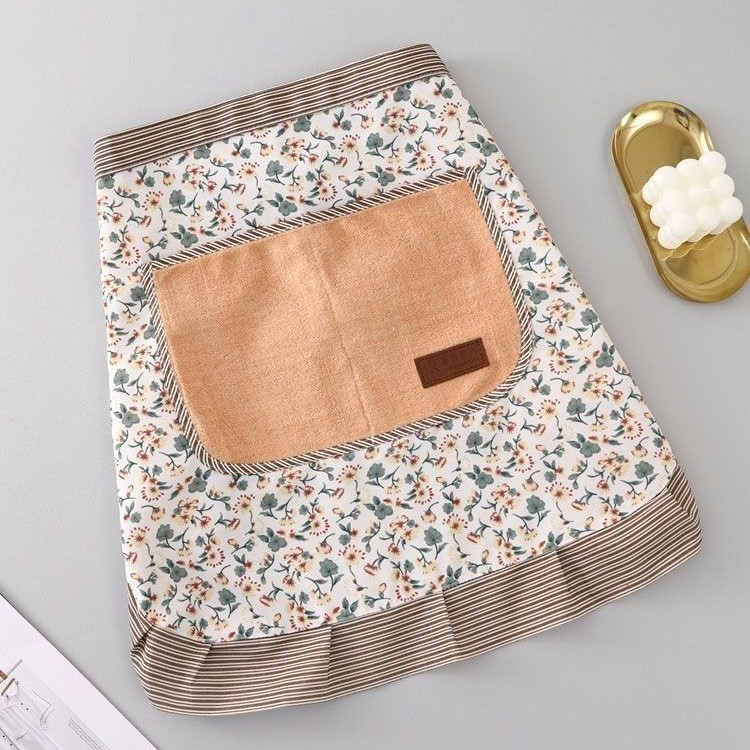 Estilo coreano de moda de doble capa anti-fouling delantal a prueba de aceite cocina cintura princesa mono hogar ropa de trabajo de las mujeres entrega