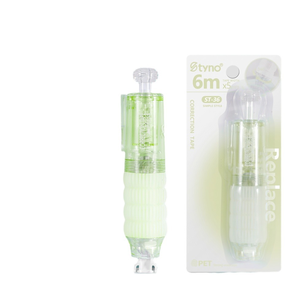 La cinta correctora de reemplazo de núcleo tipo prensa es sedosa y continua con cinturón de reemplazo de núcleo.