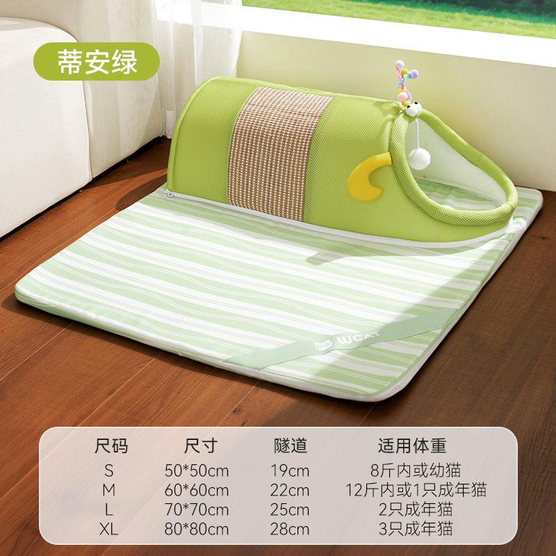 Cama gato túnel escondite otoño invierno