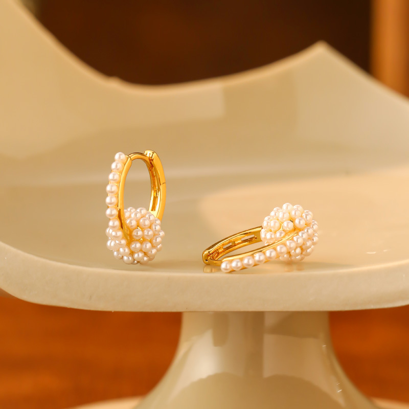 Nuovi orecchini a cerchio di alta qualità con perle microintarsiate per donna, gioielli di lusso con diversi design, versatili, compatti e squisiti._voghion.com