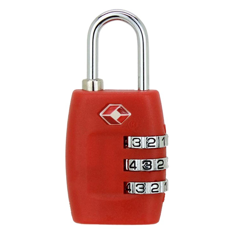 Cerradura de la Aduana de la TSA cerradura de equipaje tsa335 viaje en el extranjero cerradura de la cremallera del equipaje cerradura de la contraseña de las aduanas de plástico TSA