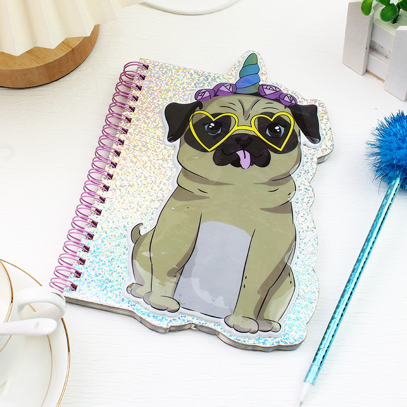 PVC esponja tridimensional burbuja pegatinas cubierta láser bobina libro lindo patrón animal de dibujos animados bloc de notas se puede personalizar