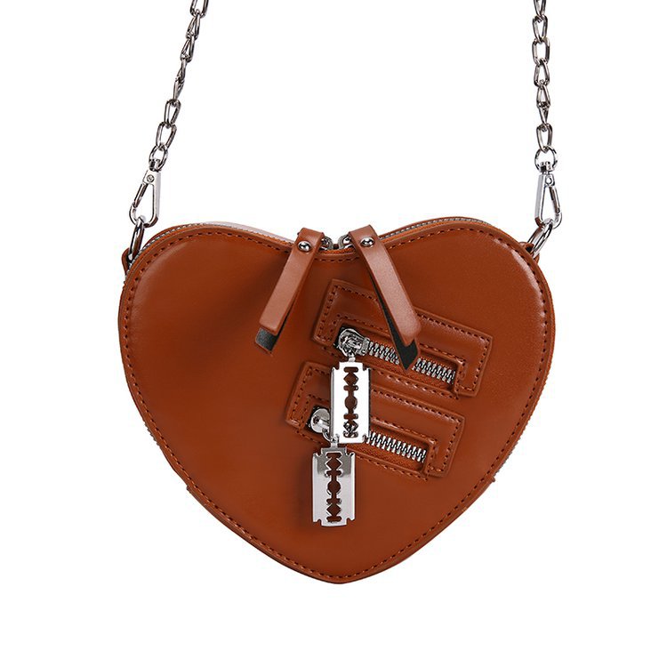 Japonés Harajuku lindo amor uniforme bolsa suave chica estudiante hombro bolsa de mensajero chica pu bolsa pequeña bolsa de viajero