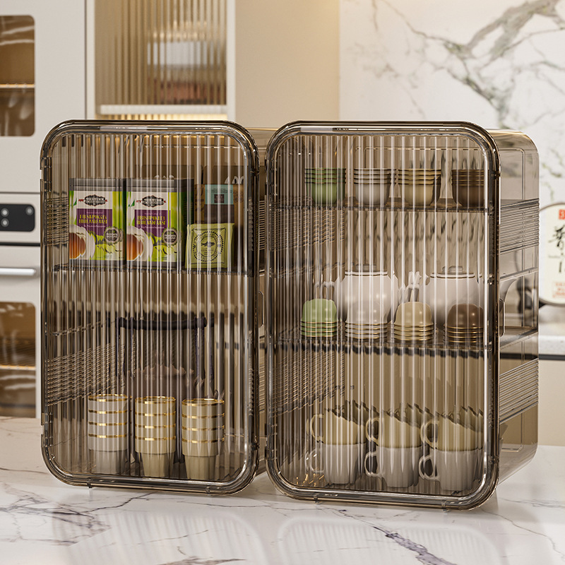 Transparent Dust-Proof Cup Holder with Lid, Household Multi-Layer Water Cup Storage Box, Desktop Coffee Cup and Tea Cup Organizer, Dust-Proof Rack Transparent Dust-Proof Cup Holder with Lid, Household Multi-Layer Water Cup Storage Box, Desktop Coffee Cup and Tea Cup Organizer, Dust-Proof Rack