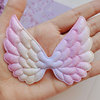 Rainbow children's hair accessory with accessories, colorful angel wings