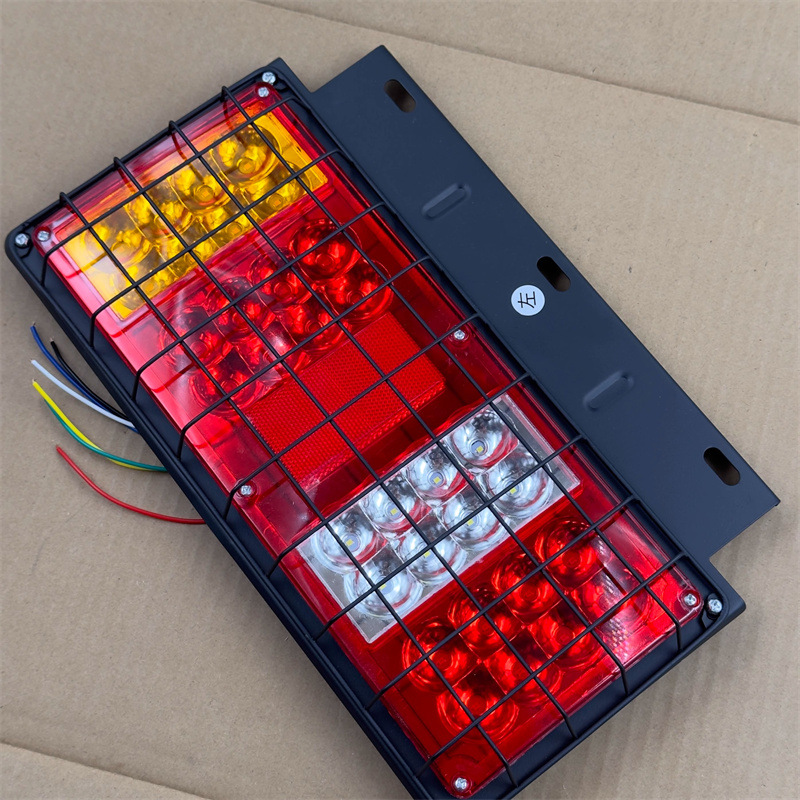 Iron net crystal era rear tail light LED waterproof light truck inverted liberation box truck super bright 12v24v universal