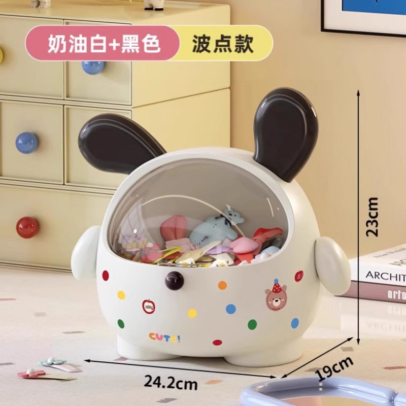 墩墩狗收纳盒桌办公室桌上小零食玄关首饰发饰化妆品小杂物盒子|undefined