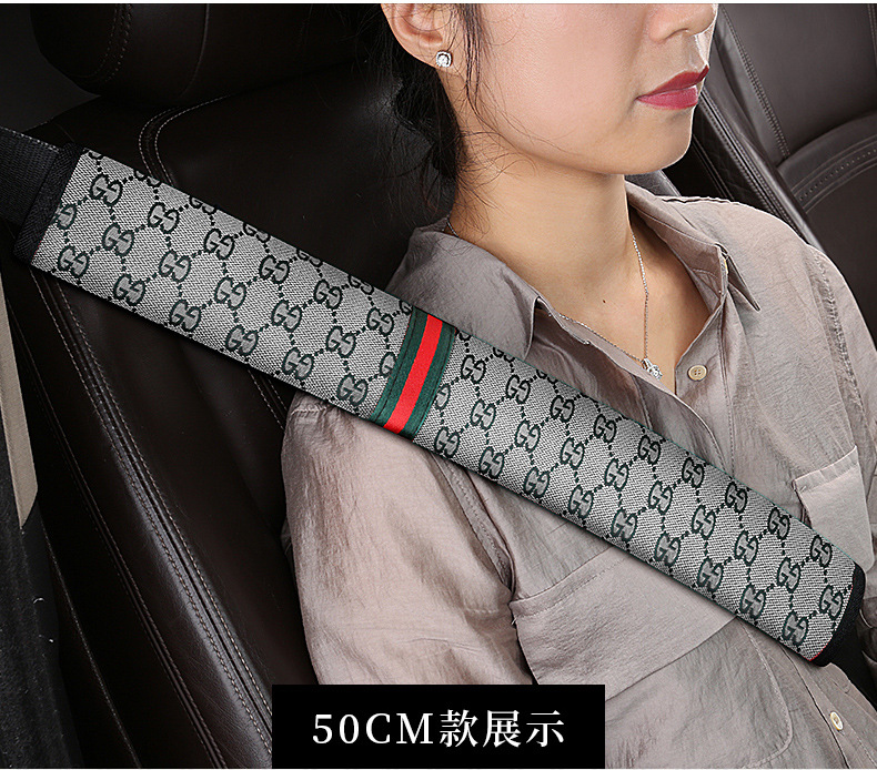 Car seat belt shoulder pad four seasons universal linen extended super long anti-wear clothing large truck safety belt protective cover