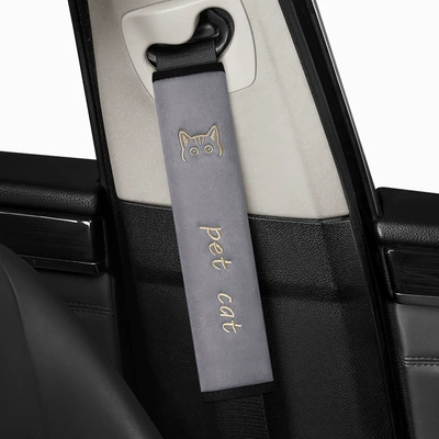 Belt Shoulder Cover Embroidered Soft – Seat belt shoulder pad