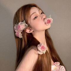 枯れバラヘアクリップレディース超仙森系サザンカ花花花花花高级感スナップクリップ髪饰り前髪サイドヘアカチューシャ