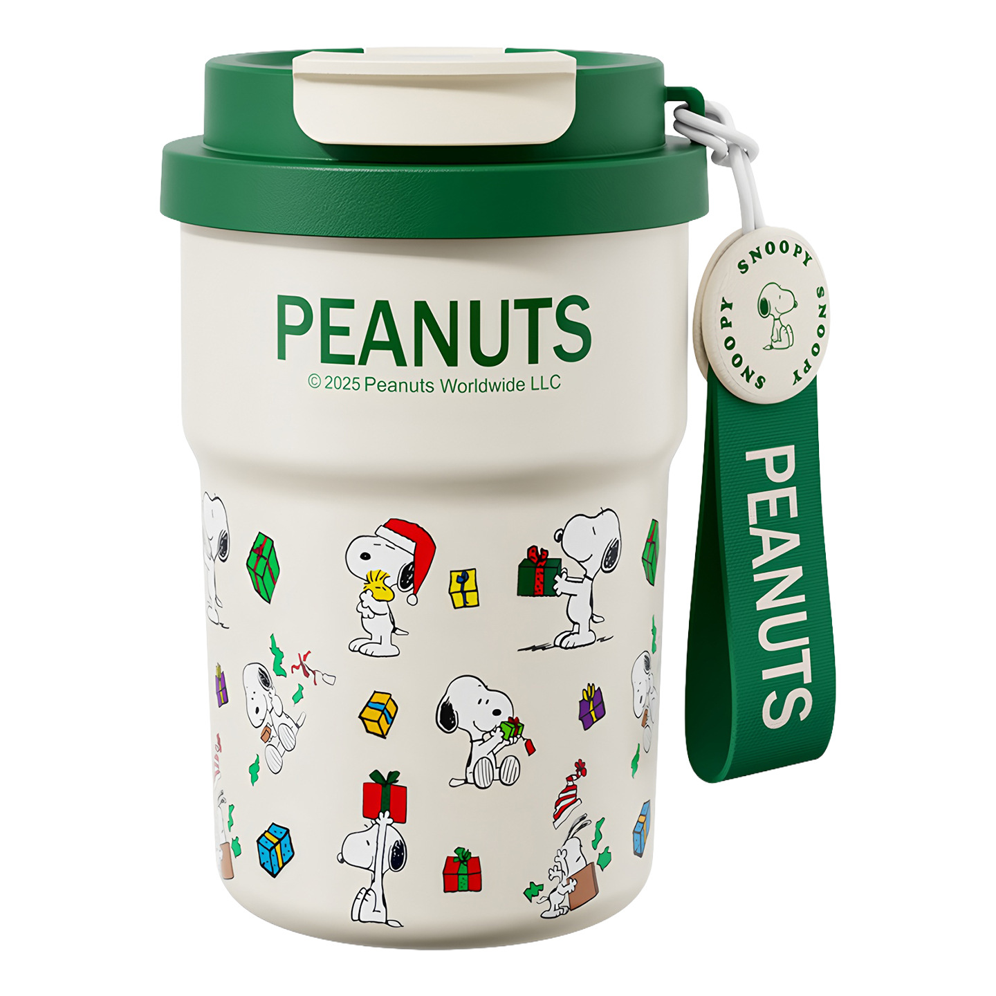 Snoopy Snoopy taza de café 316L taza de aislamiento de gran capacidad portátil taza de acero inoxidable taza de agua para hombres y mujeres