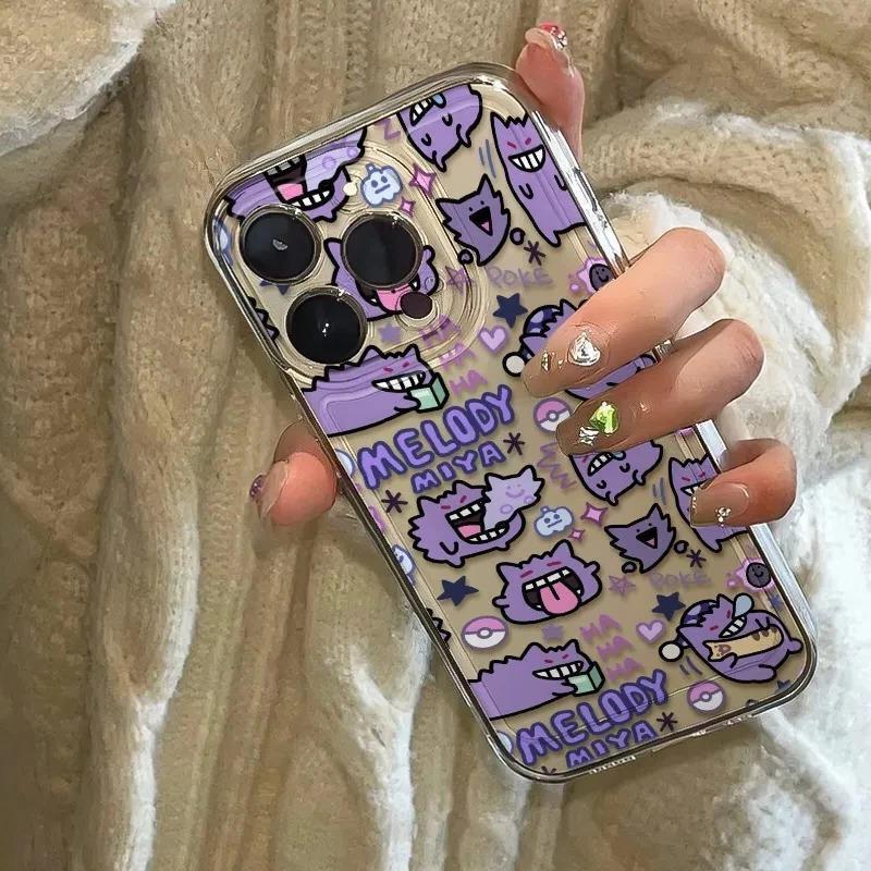 Halloween Gengar Is Suitable for Apple 17Pro Mobile Phone Case Iphone16 Soft Case 15Pro Cute 14 Funny 13