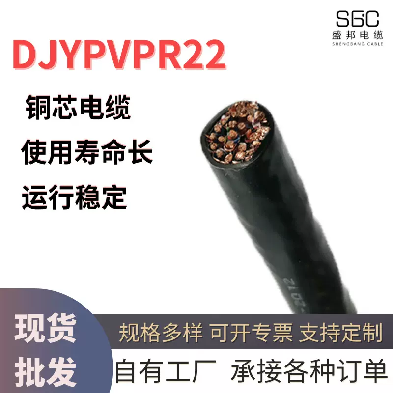 国标DJYPVPR22电缆线计算机无氧铜芯耐磨铠装仪表信号屏蔽软电线