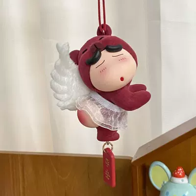 Crayon Shin-Chan Butt Bear Angel Car hanging - redflocked-light-up-angel-baby-car-charm