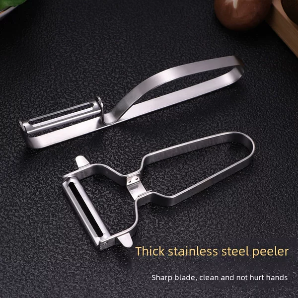 Household Stainless Steel Peeler Kitchen Gadget Fruit Potato Peeling Tool Grater Multifunctional Peeler