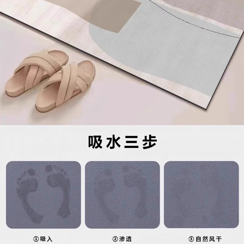 北欧の珪藻泥のマットは汚れに強くて、浴室のマットを管理しやすいです。|undefined