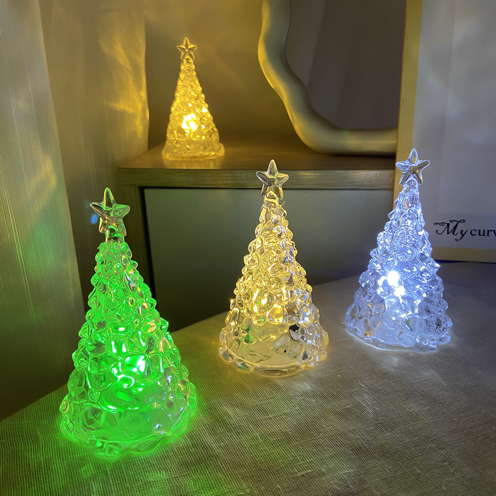 Lámpara de noche con forma de estrella de cinco puntas, para Navidad