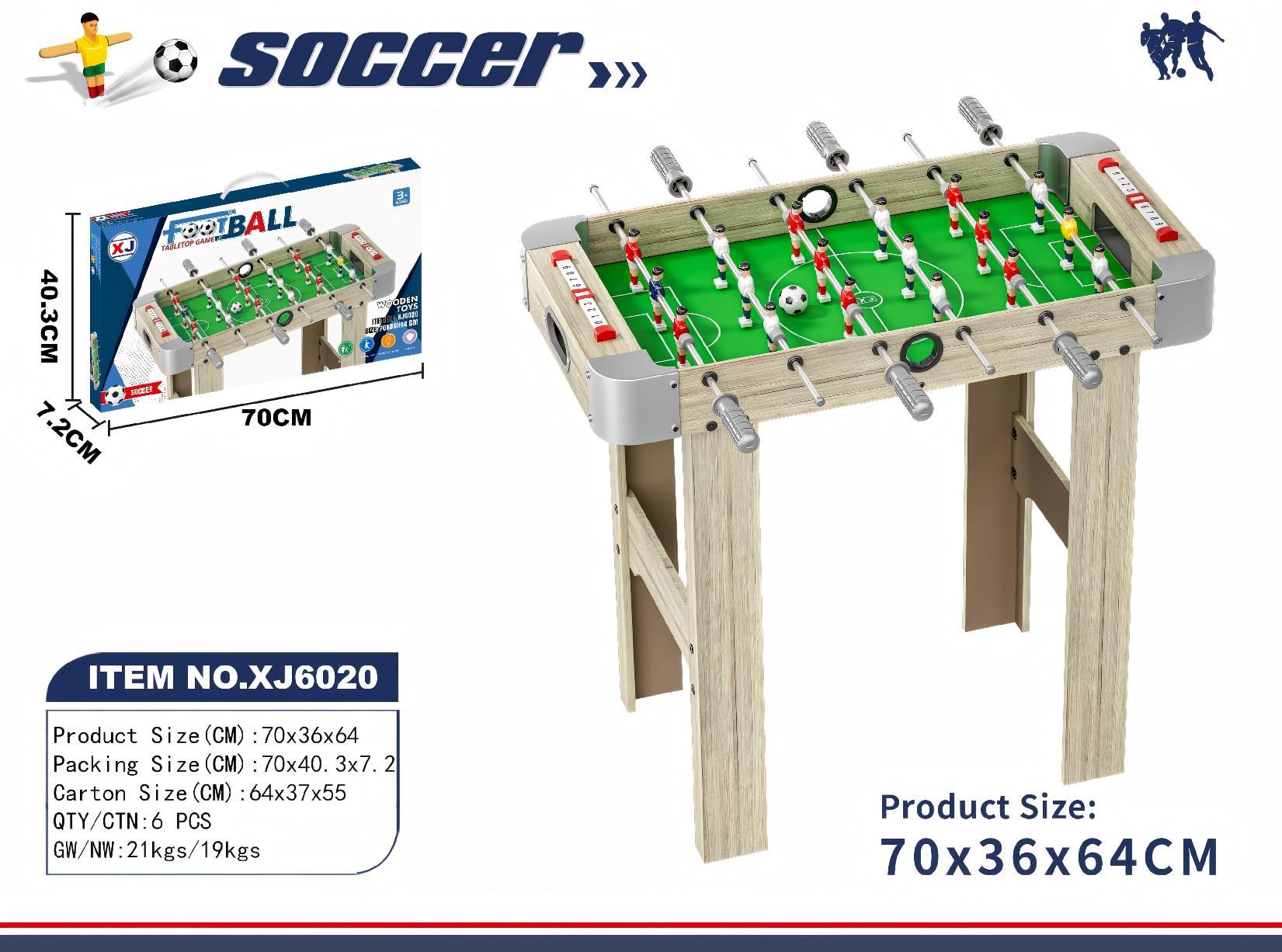 Mesa de fútbol infantil competitivo transfronterizo de cuatro golpes de seis golpes de mesa de fútbol de mesa para dos jugadores contra la mesa de batalla juguetes interactivos de ocio para padres e hijos