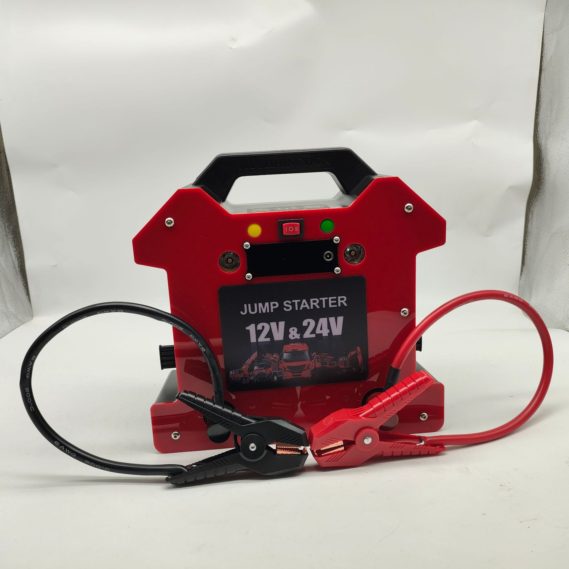 Un camión de gran tamaño sin bordas 1224 GM de alta potencia potencia de potencia de inicio de emergencia batería de arranque de emergencia fuerte