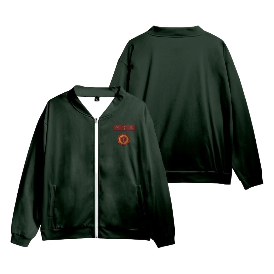 Zombie campus mismo estilo ropa 2022 drama coreano Zhao Yixian Yin Canrong estudiante chaqueta ocasional serie periférica